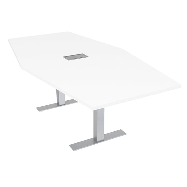 Skutchi Designs 45.25 in W, 84 in L, 29 in H, Engineered Wood Top, White HAR-HEX.IR-46x84-T-ELEC-XD09 - main